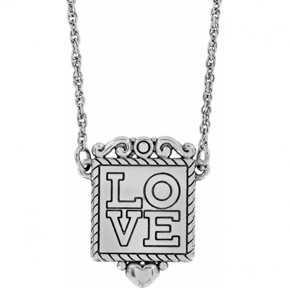 ❤️ BNWOT Brighton 2 piece SET “LOVE”  Reversible Necklace and Bracet❤️ - Picture 14 of 15